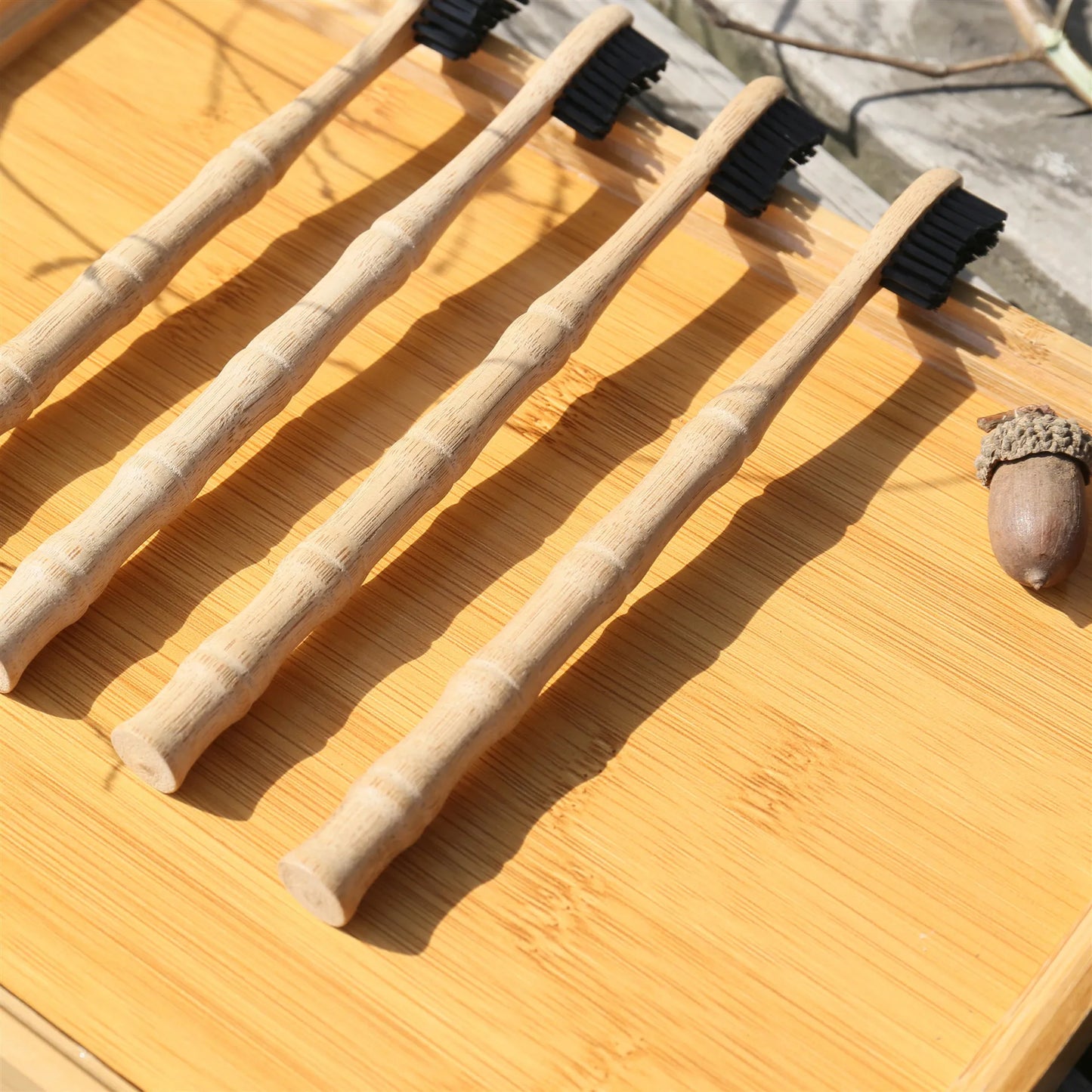 Bamboo Toothbrush: Eco-Friendly with Bamboo joint Wood Handle