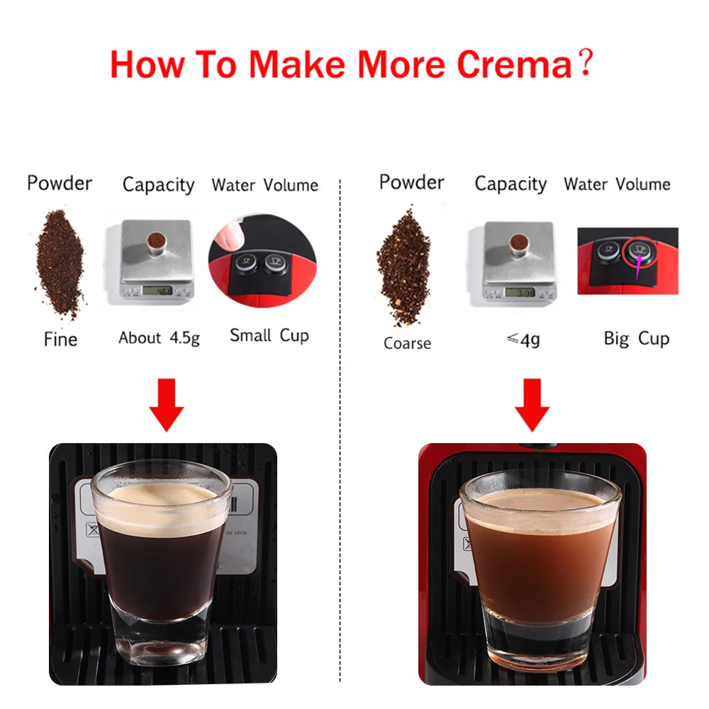 Coffee capsule reusable pods for Nespresso, stainless steel