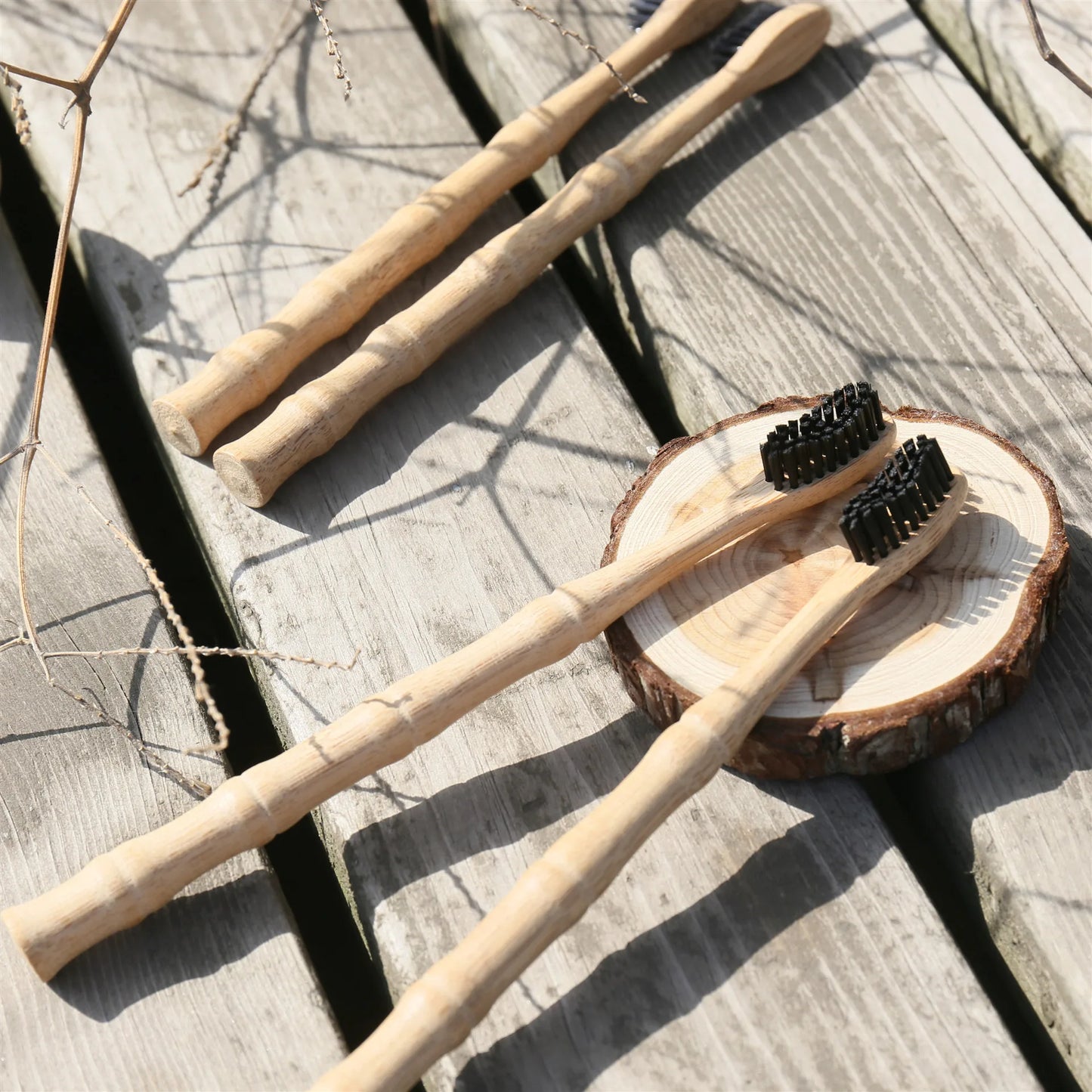 Bamboo Toothbrush: Eco-Friendly with Bamboo joint Wood Handle