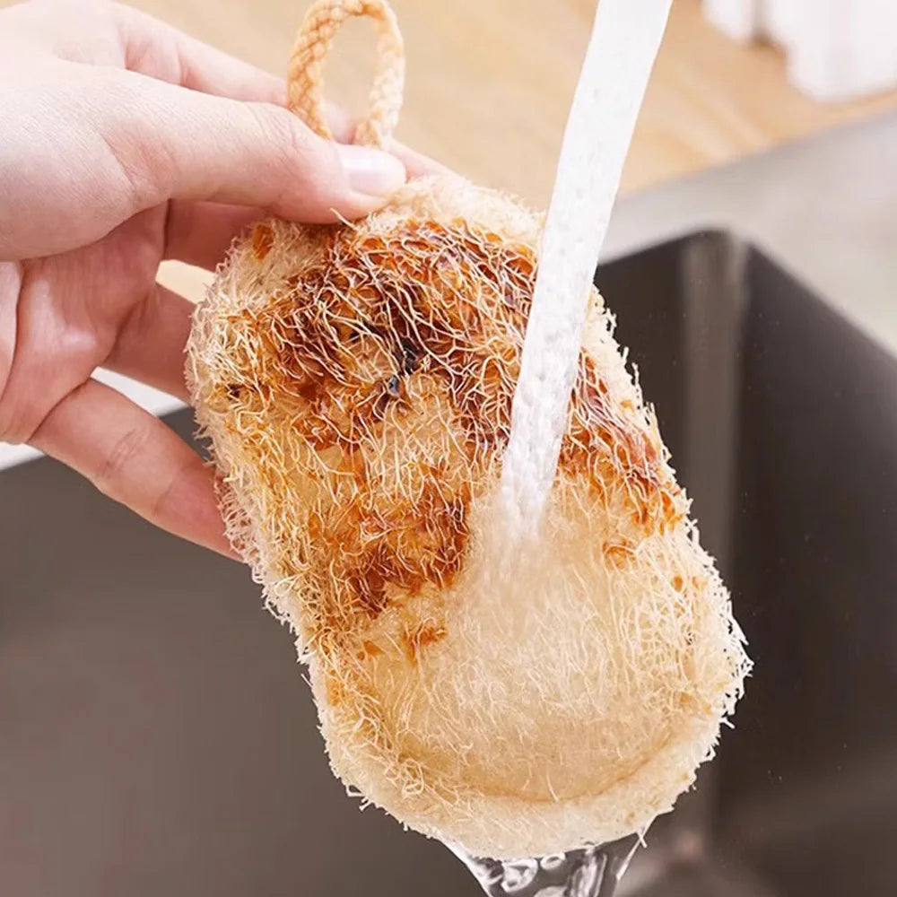 High-Quality Natural Luffa Sponge - Gentle Body Exfoliation