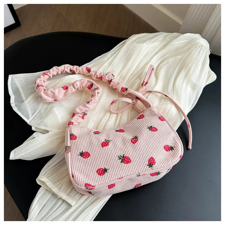 Women Small Underarm Bag, Eco Cloth Purse Mini Shoulder Bags