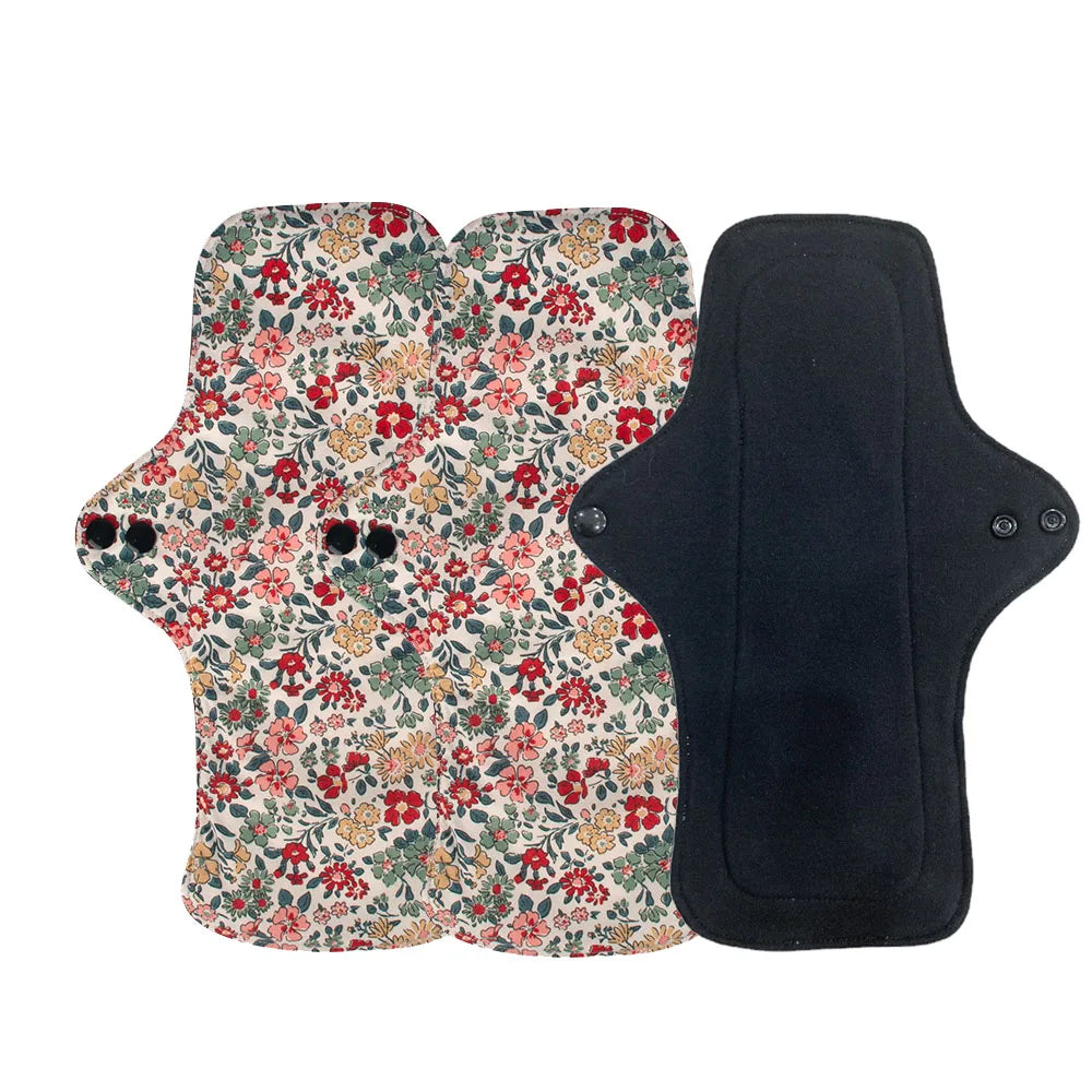 3PCS Washable,Reusable Cotton Menstrual Pads