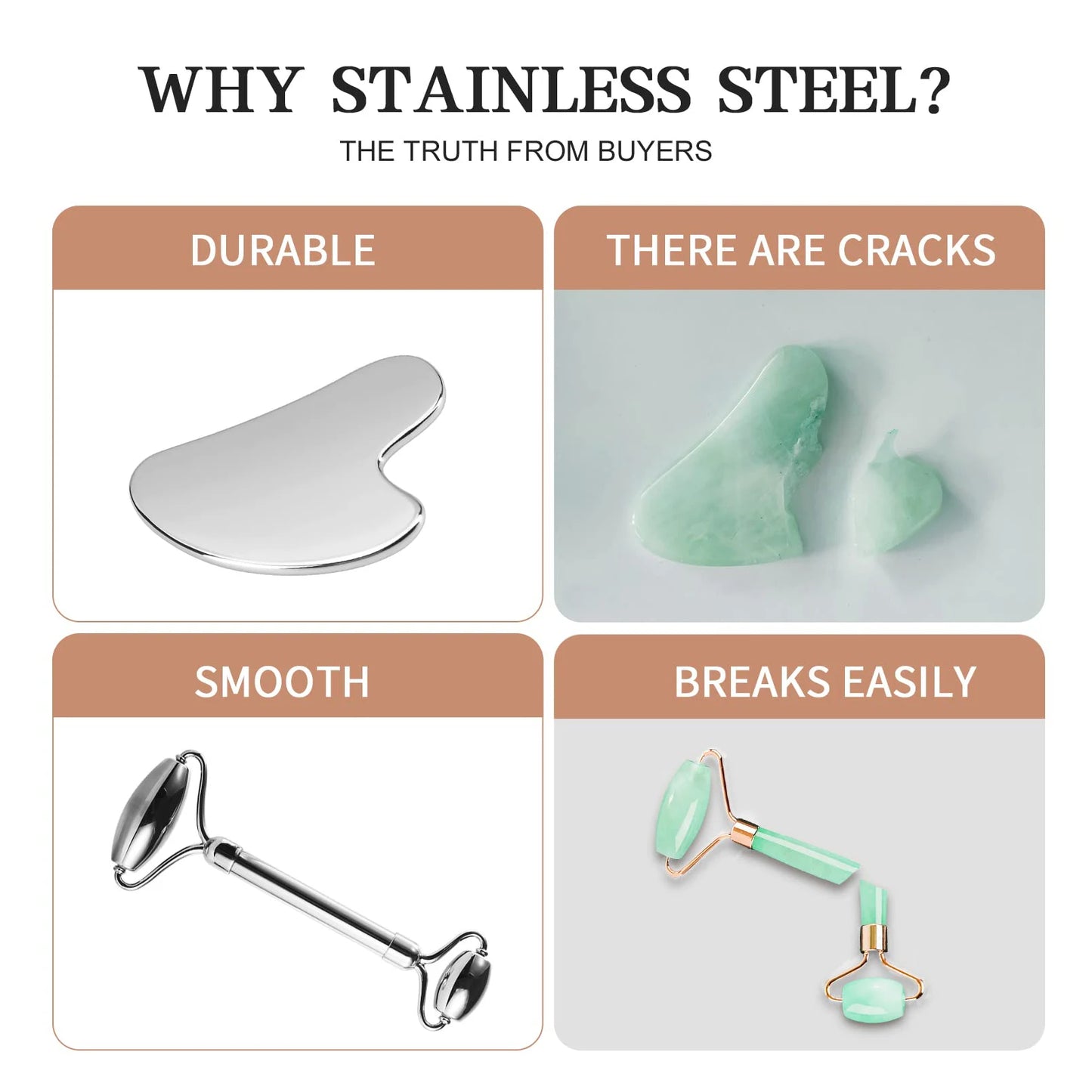 304 Stainless Steel Facial Roller