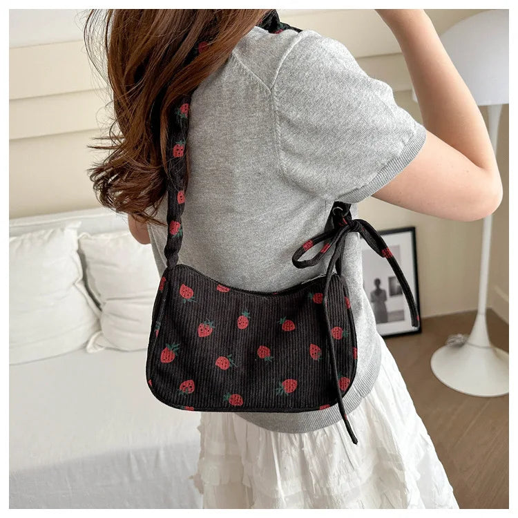 Women Small Underarm Bag, Eco Cloth Purse Mini Shoulder Bags
