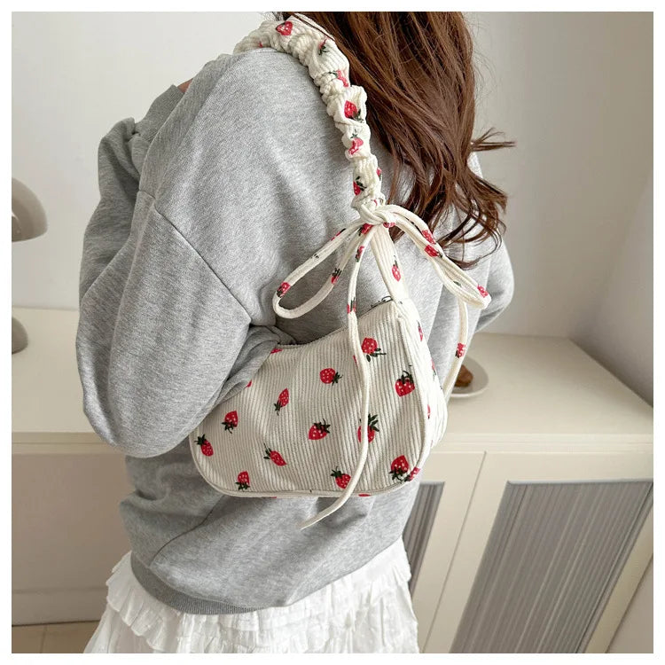 Women Small Underarm Bag, Eco Cloth Purse Mini Shoulder Bags