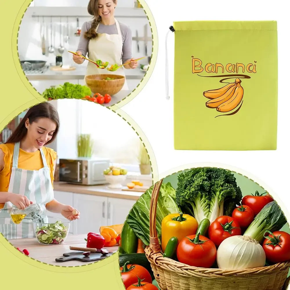 Banana Bundle Pocket Storage Bags, Reuseble