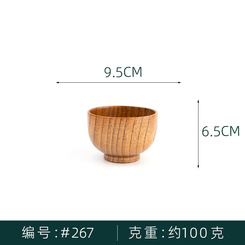 Small Wooden Rice Bowl, Miso Soup Bowl