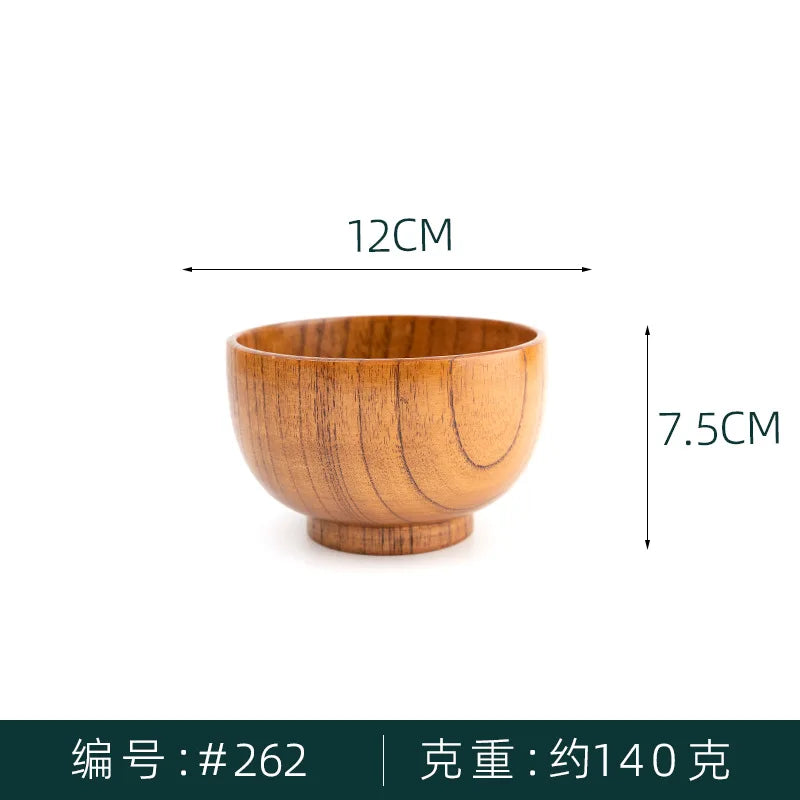 Small Wooden Rice Bowl, Miso Soup Bowl