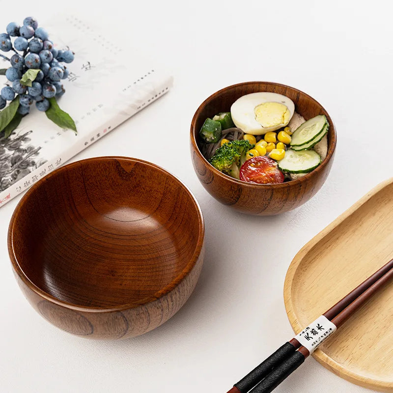 Small Wooden Rice Bowl, Miso Soup Bowl