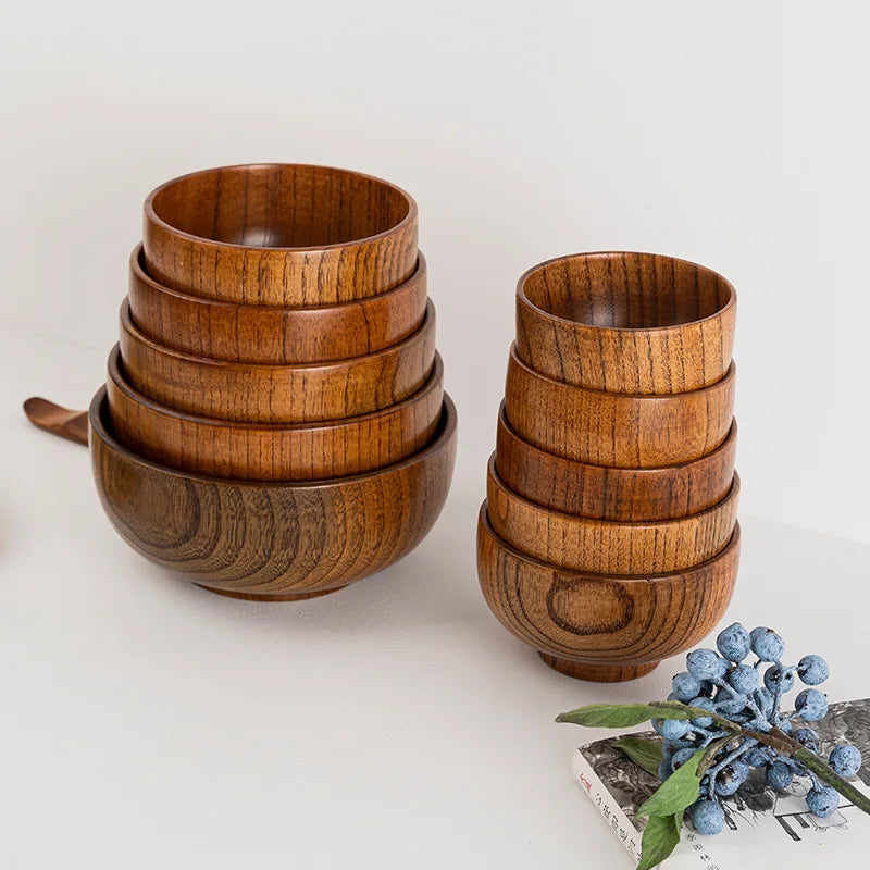 Small Wooden Rice Bowl, Miso Soup Bowl