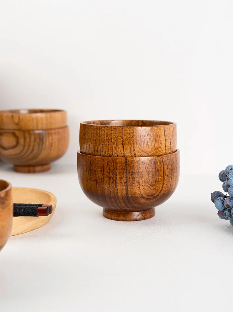 Small Wooden Rice Bowl, Miso Soup Bowl