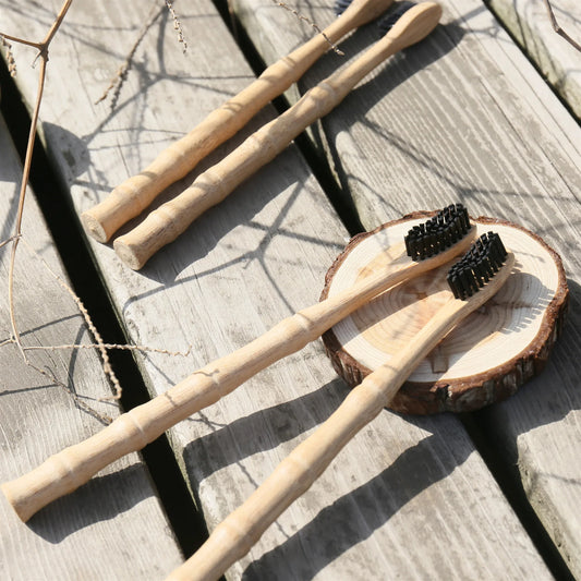 Bamboo Toothbrush: Eco-Friendly with Bamboo joint Wood Handle