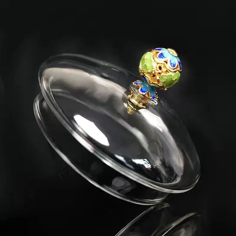 Glass Automatic Tea Set Accessories Lid Cup Steel Ball Filter Tea Bowl
