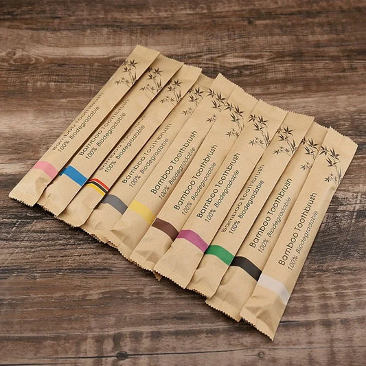 Bamboo Toothbrushes, Eco Friendly and soft for oral care