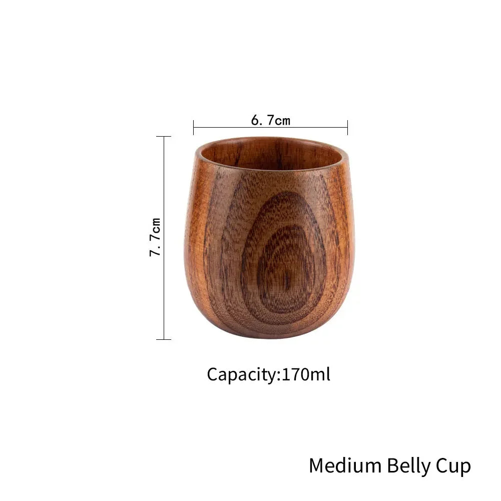Wooden Handmade Coffee Mug, Tea Cups and Beer Cups