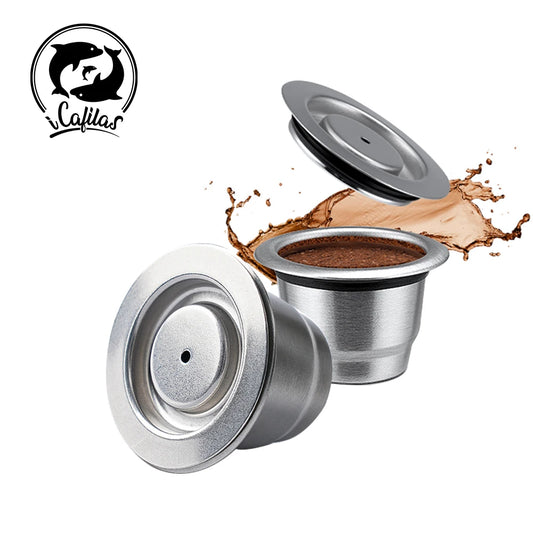 Coffee capsule reusable pods for Nespresso, stainless steel