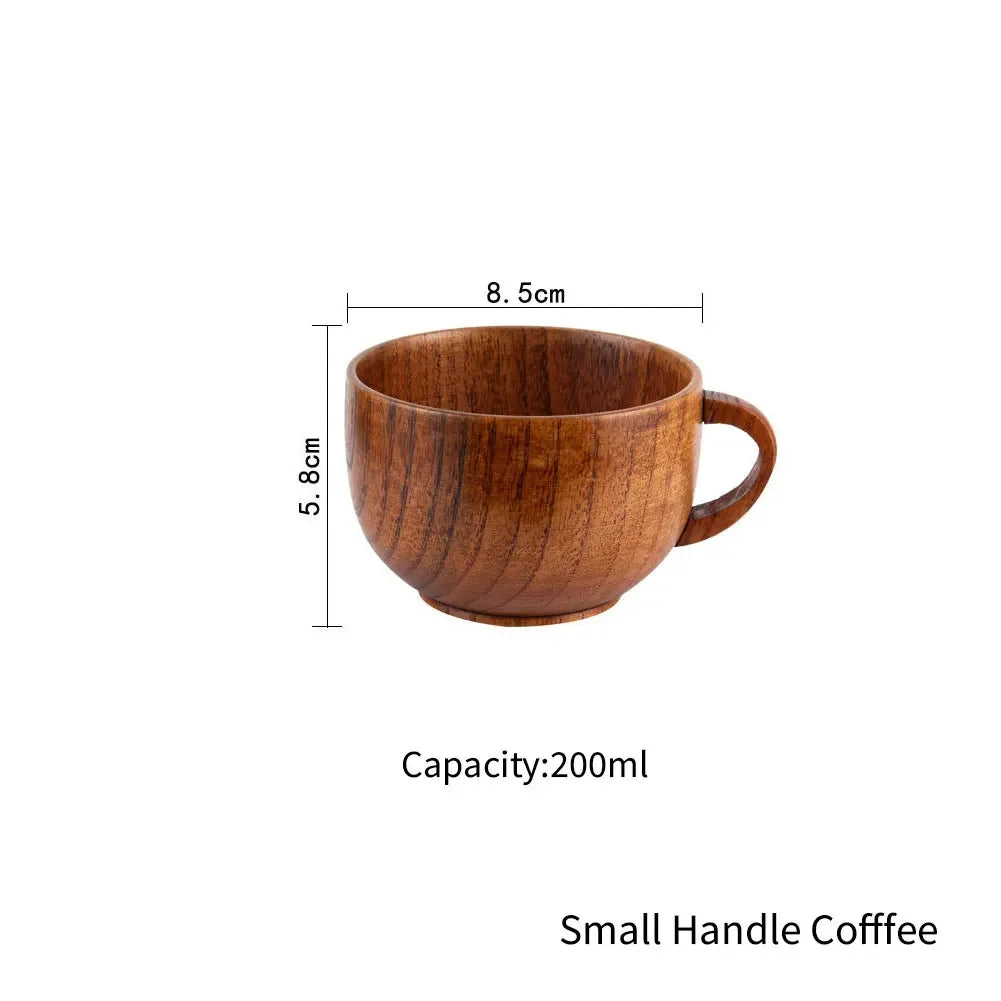 Wooden Handmade Coffee Mug, Tea Cups and Beer Cups