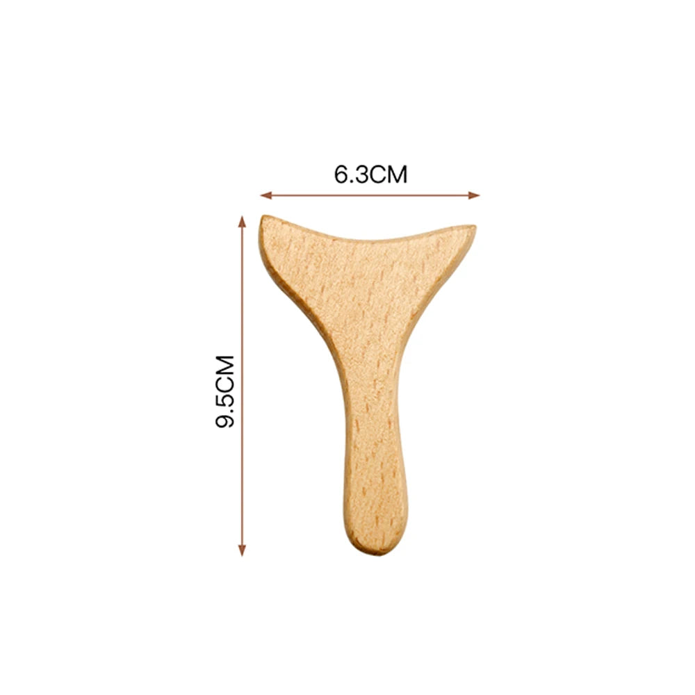 Wooden Massager for Face Wrinkle, Remover, Roller, Facial Skin Scraping