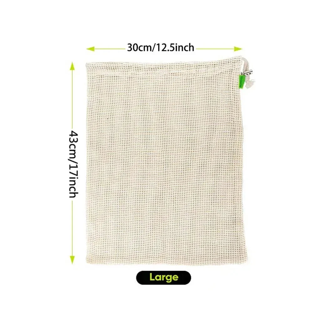 Biodegradable fruit mesh bag, Reusable eco-friendly