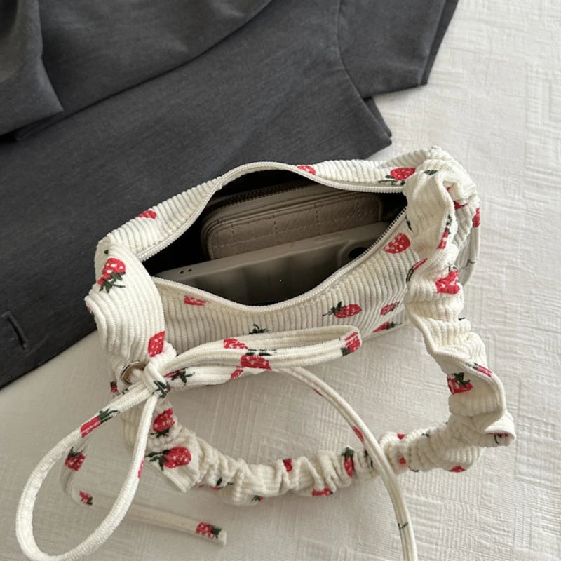 Women Small Underarm Bag, Eco Cloth Purse Mini Shoulder Bags