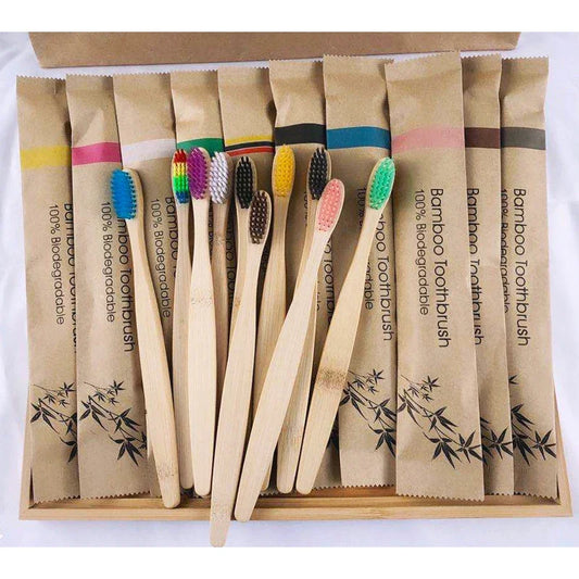 Bamboo Toothbrushes, Eco Friendly and soft for oral care