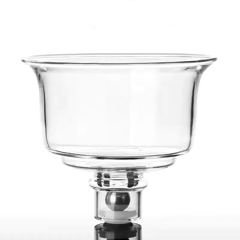 Glass Automatic Tea Set Accessories Lid Cup Steel Ball Filter Tea Bowl