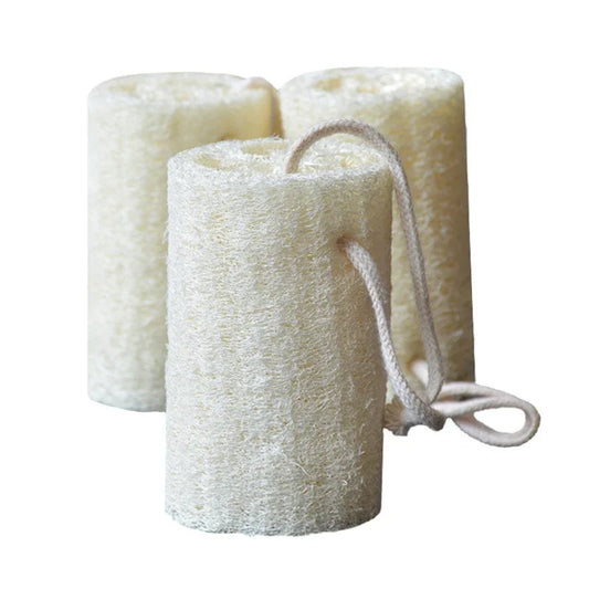 Natural Loofah Sponge round Brush for Bath And Dish Cleaning