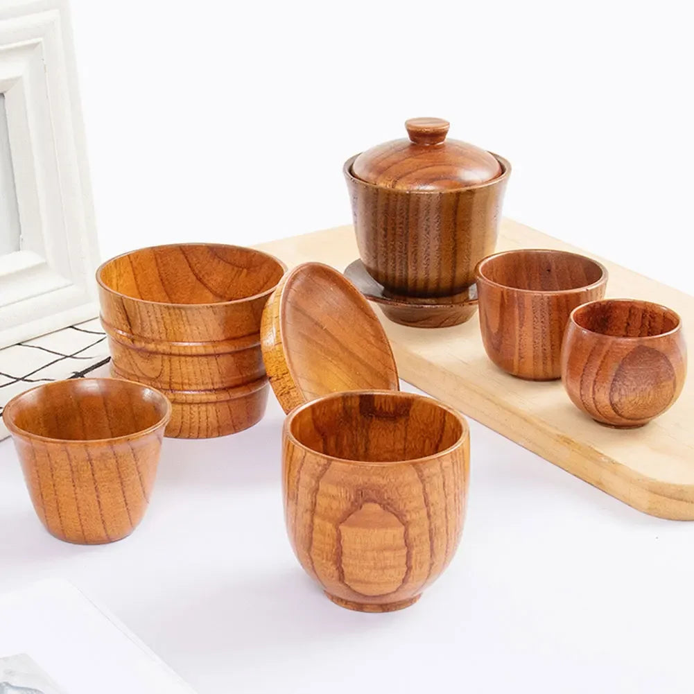 Wooden Handmade Coffee Mug, Tea Cups and Beer Cups