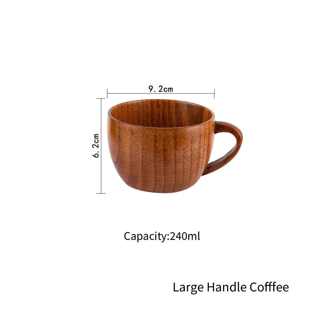 Wooden Handmade Coffee Mug, Tea Cups and Beer Cups