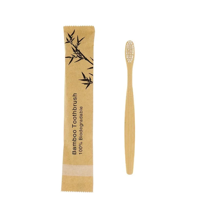 Bamboo Natural Wooden Toothbrushes Children
