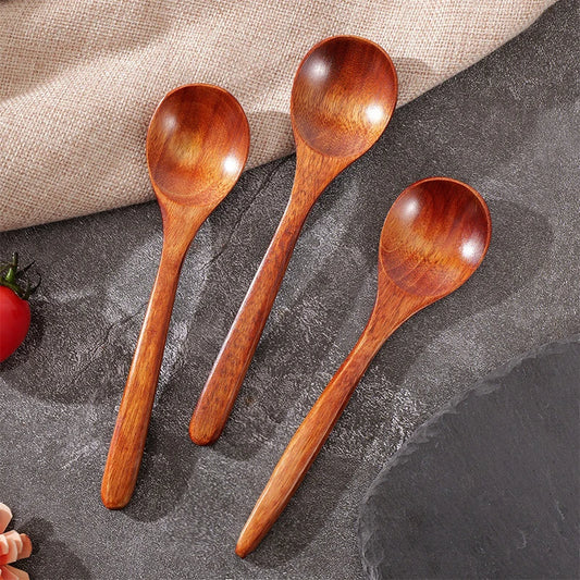 Natural Wooden Spoon, Household Tableware Accessories