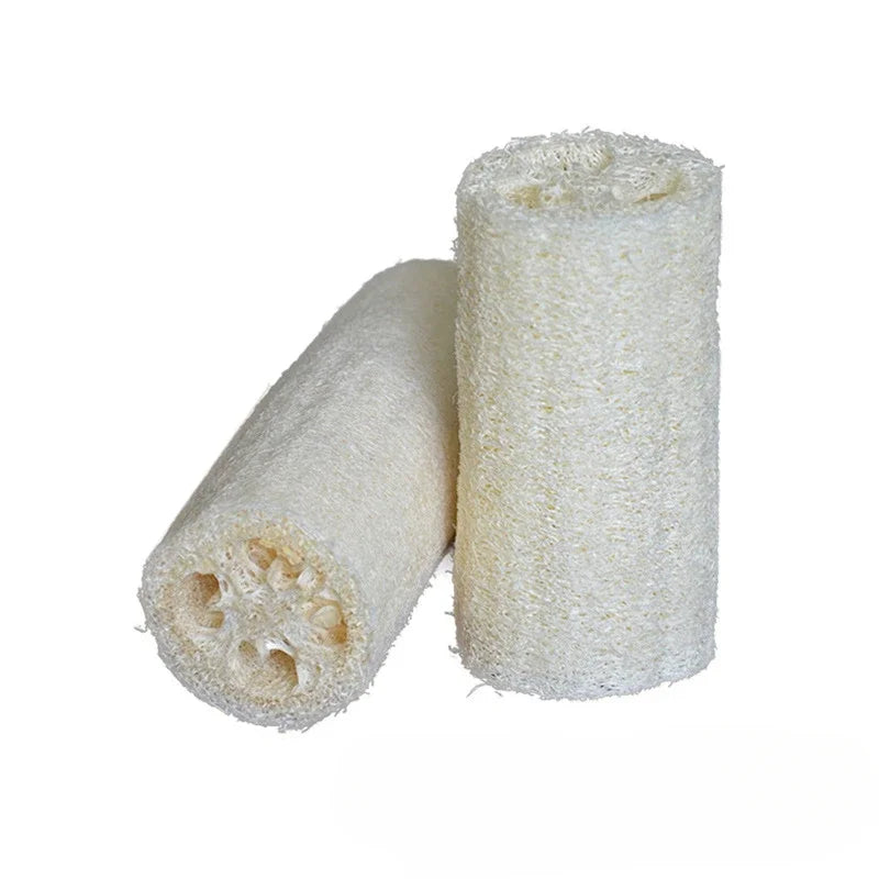 Natural Loofah Sponge round Brush for Bath And Dish Cleaning