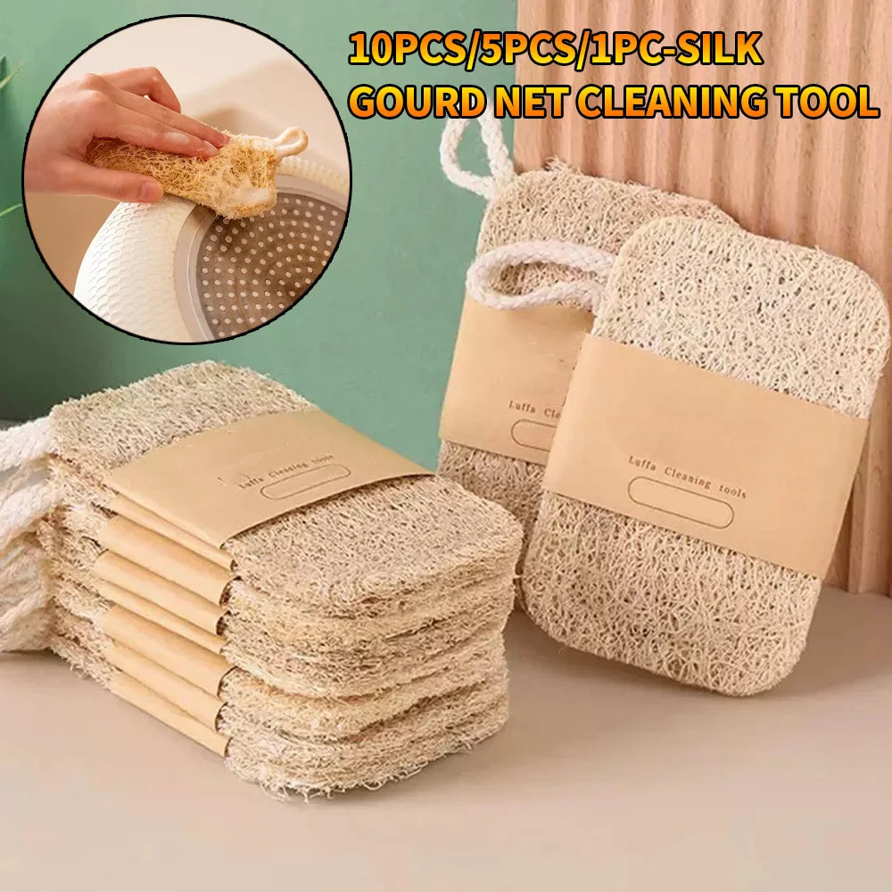High-Quality Natural Luffa Sponge - Gentle Body Exfoliation