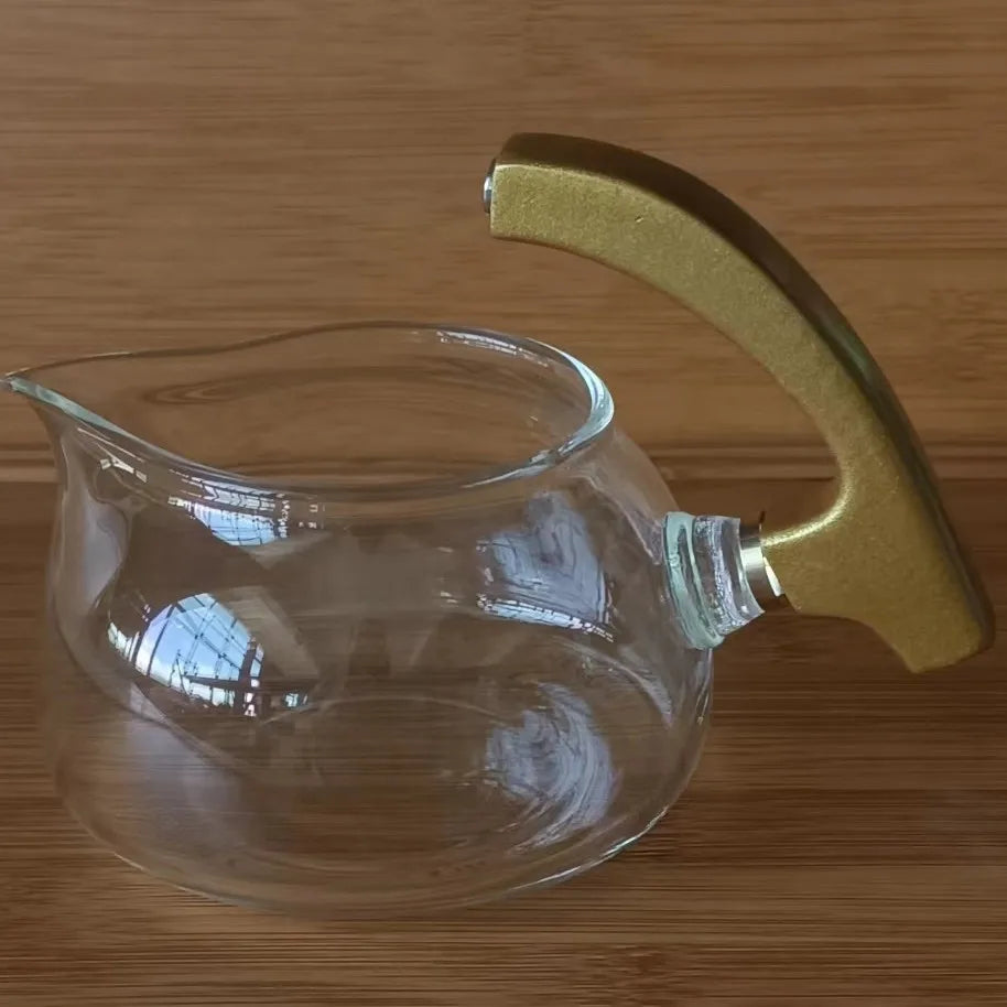 Glass Automatic Tea Set Accessories Lid Cup Steel Ball Filter Tea Bowl