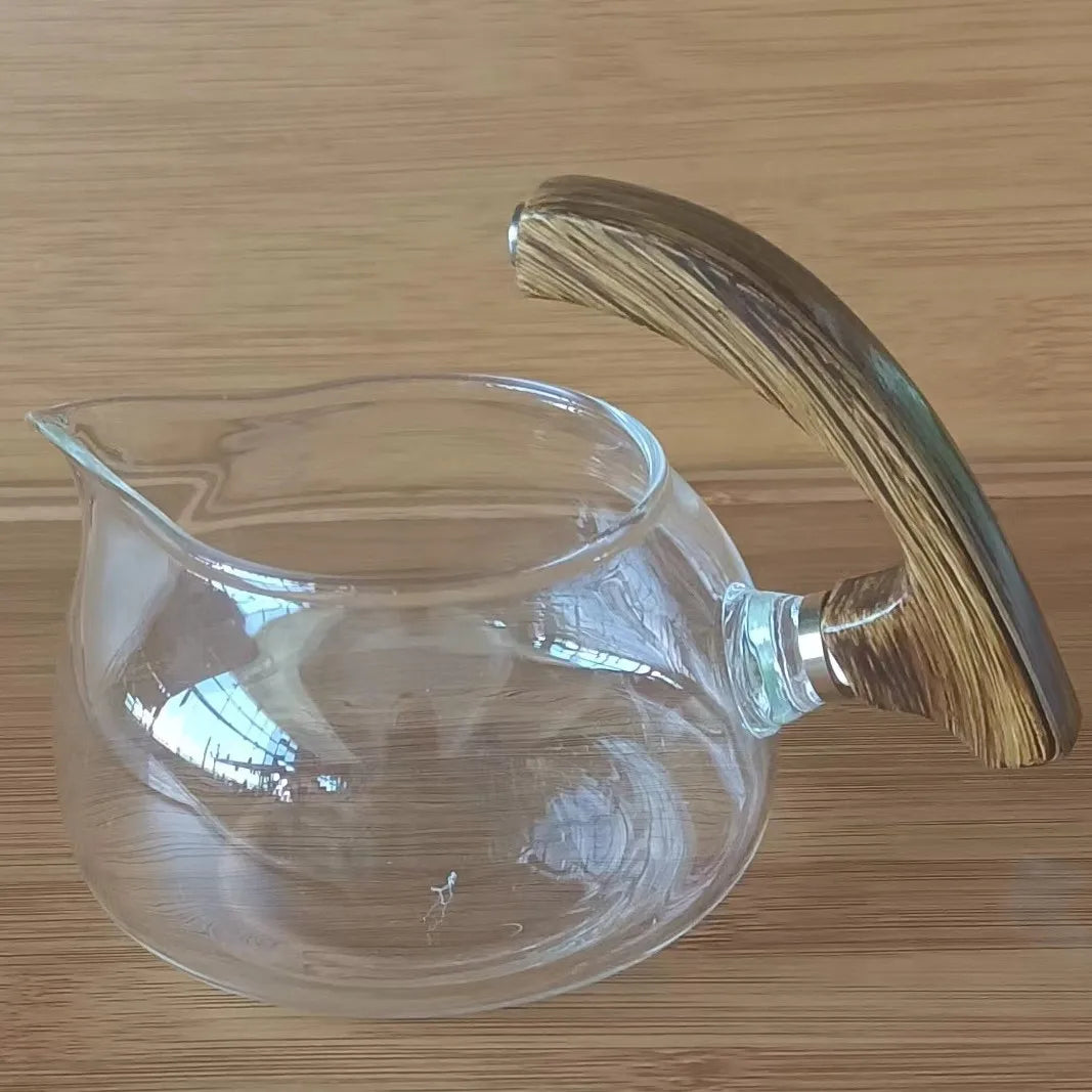 Glass Automatic Tea Set Accessories Lid Cup Steel Ball Filter Tea Bowl