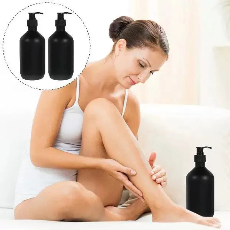 Reusable Matte black liquid soap dispenser 300/500mL,