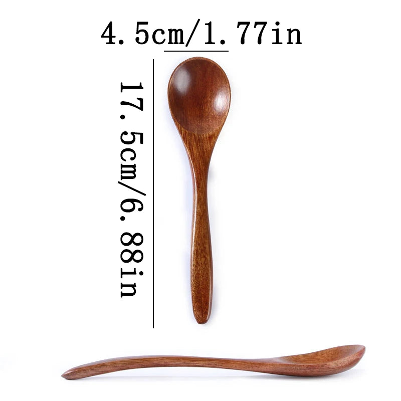 Natural Wooden Spoon, Household Tableware Accessories