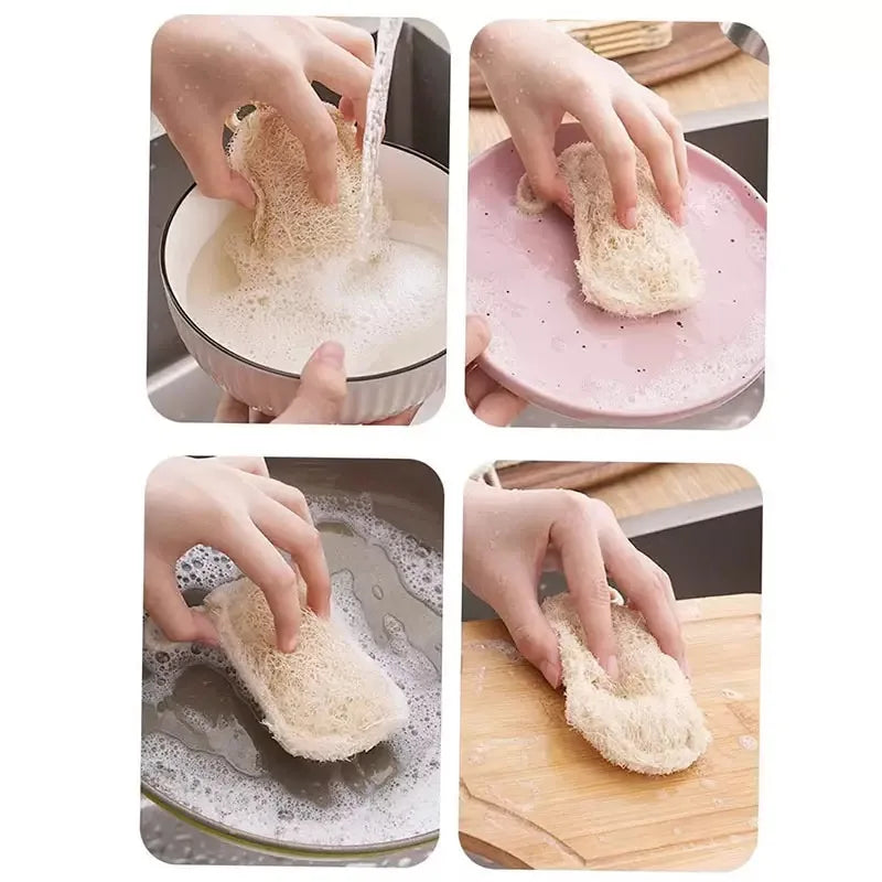 High-Quality Natural Luffa Sponge - Gentle Body Exfoliation