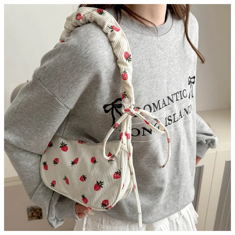 Women Small Underarm Bag, Eco Cloth Purse Mini Shoulder Bags