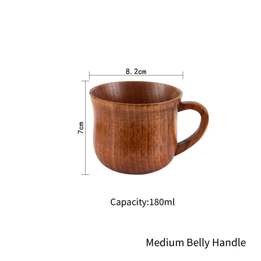 Wooden Handmade Coffee Mug, Tea Cups and Beer Cups