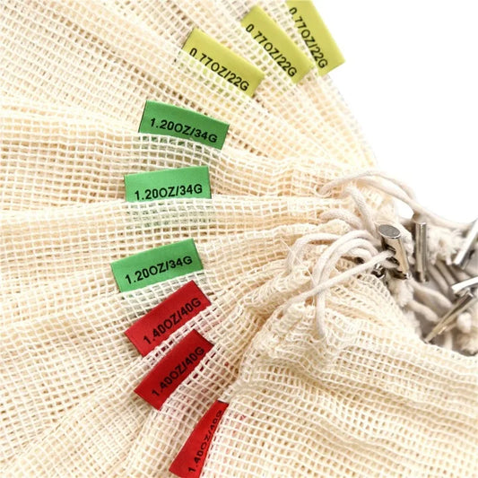 Biodegradable fruit mesh bag, Reusable eco-friendly