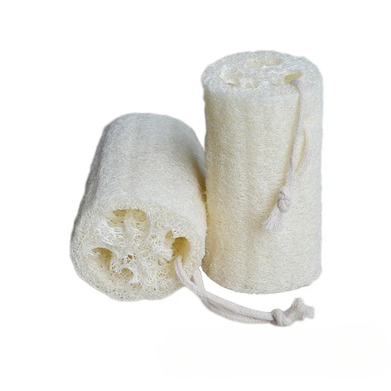 Natural Loofah Sponge round Brush for Bath And Dish Cleaning