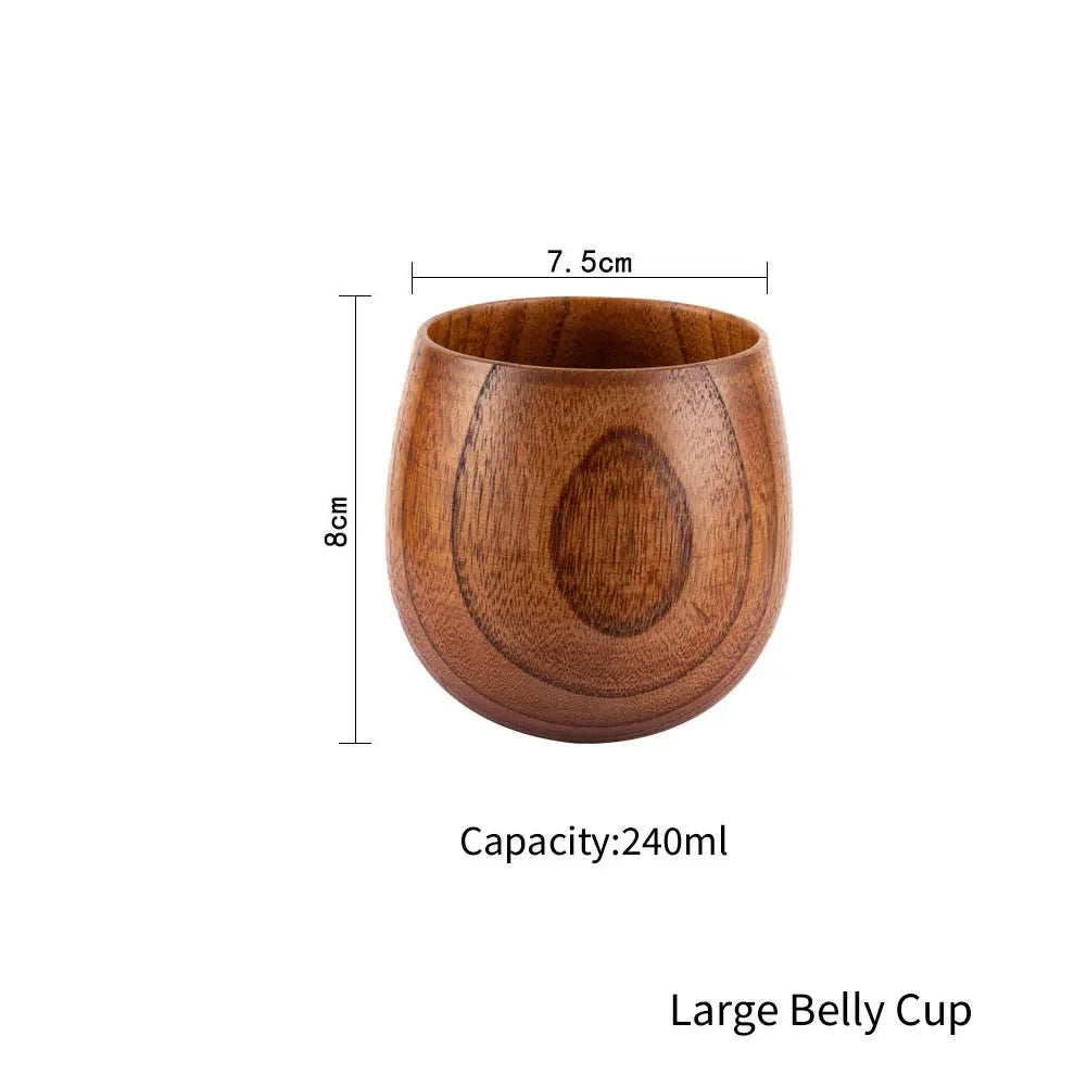 Wooden Handmade Coffee Mug, Tea Cups and Beer Cups