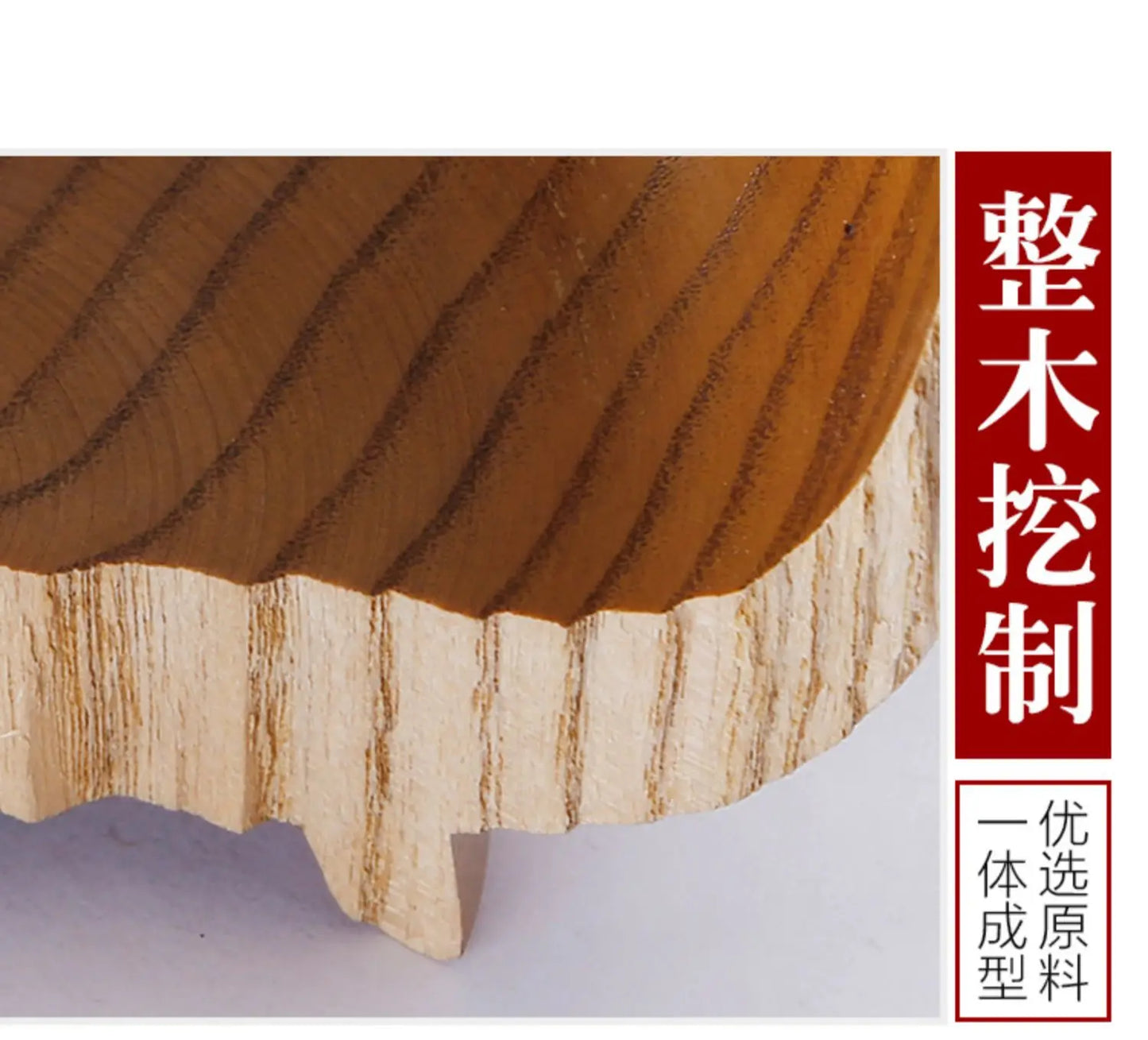 Wooden Bowls, Wood Salad Bowls Retro Household Tableware