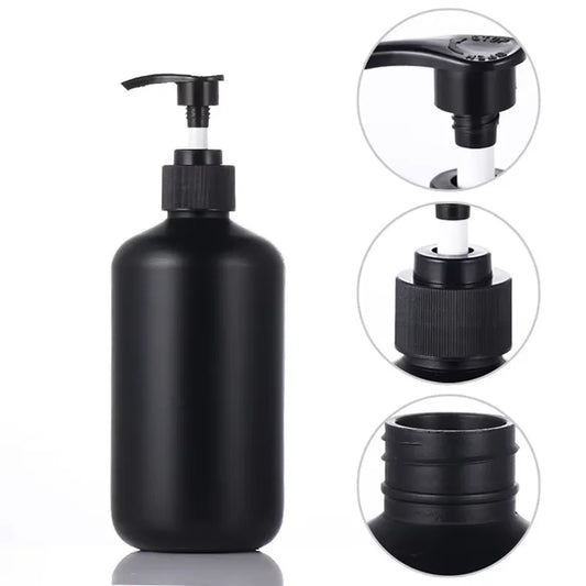 Reusable Matte black liquid soap dispenser 300/500mL,