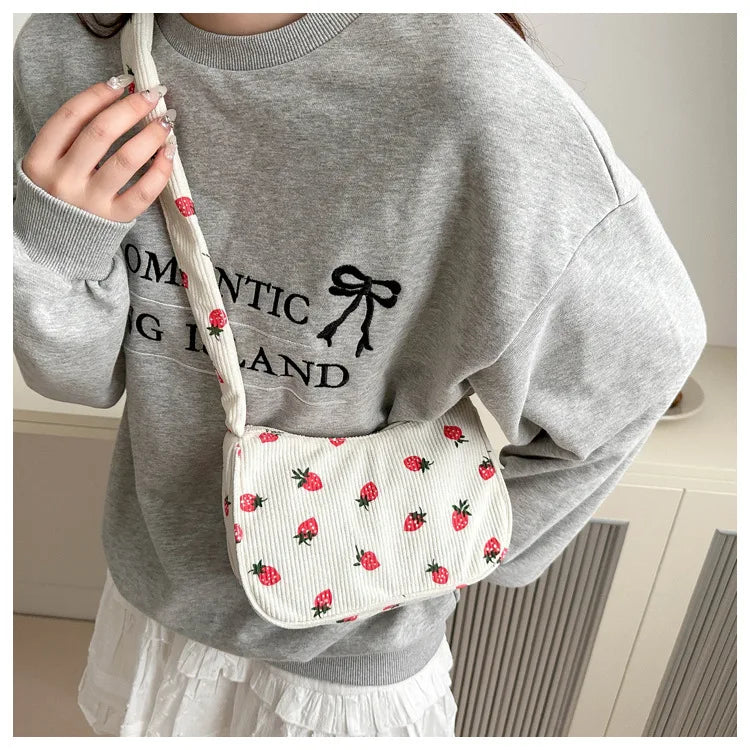 Women Small Underarm Bag, Eco Cloth Purse Mini Shoulder Bags