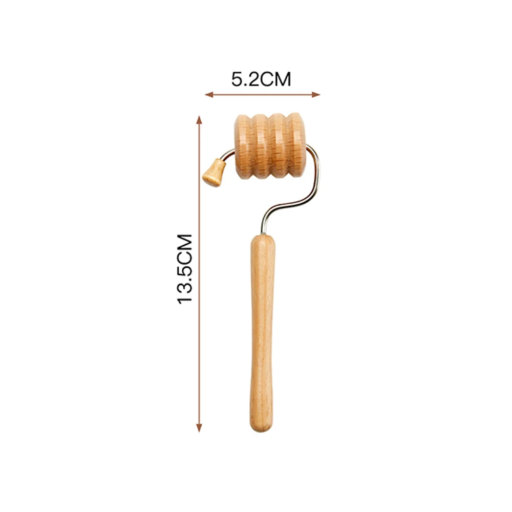 Wooden Massager for Face Wrinkle, Remover, Roller, Facial Skin Scraping