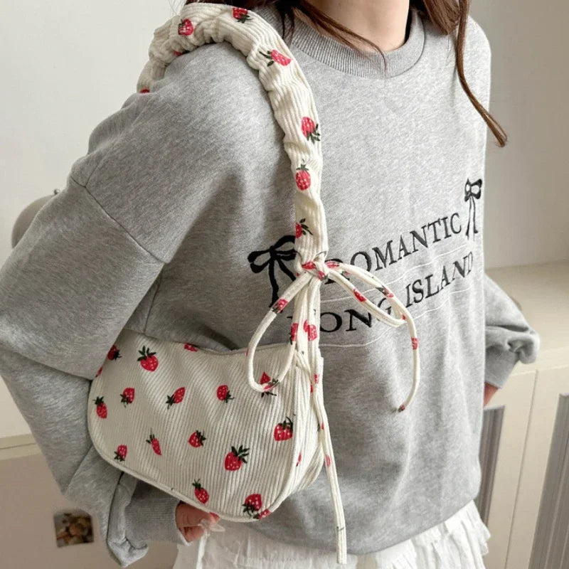 Women Small Underarm Bag, Eco Cloth Purse Mini Shoulder Bags