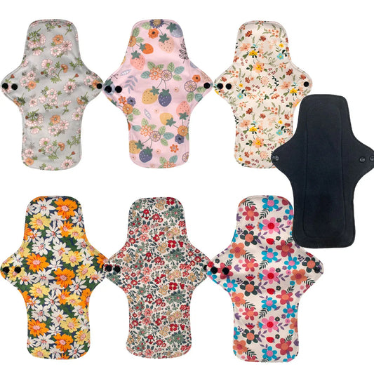 3PCS Washable,Reusable Cotton Menstrual Pads