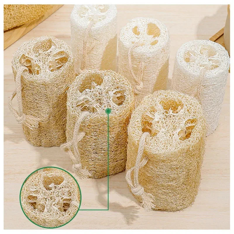 1Pc Natural Loofah, Washing Brushes, Body Shower Sponge and for Kitchen